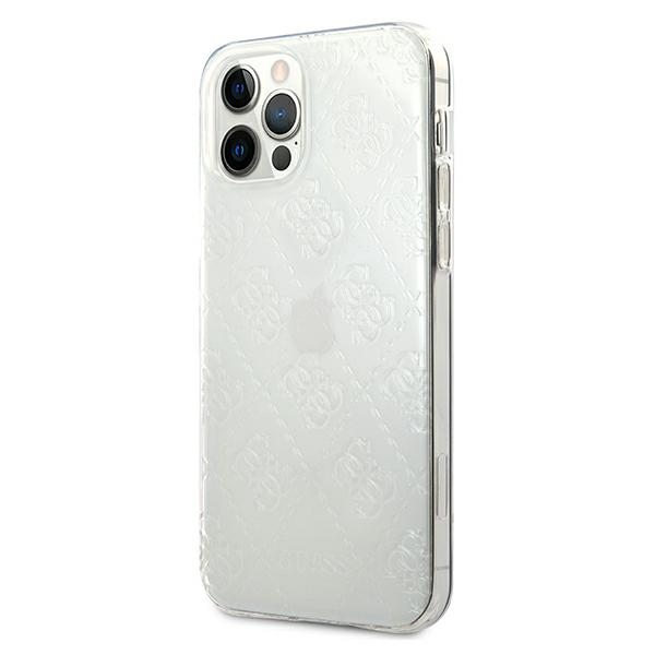 Guess maska za iPhone 12 / 12 Pro 6,1" GUHCP12M3D4GTR prozirna hard case 4G 3D Pattern Collection