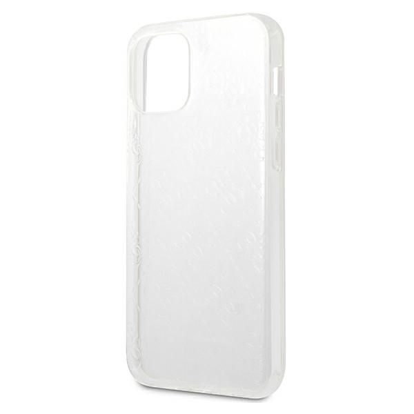 Guess maska za iPhone 12 Mini 5,4" GUHCP12S3D4GTR prozirna hard case 4G 3D Pattern Collection