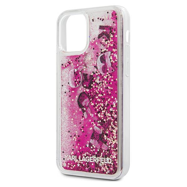 Karl Lagerfeld maska za iPhone 12 Pro Max 6,7" KLHCP12LROPI roza hard case Glitter Charms