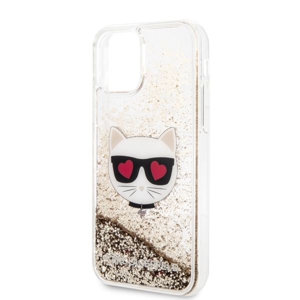 Karl Lagerfeld maska za iPhone 11 KLHCN61CHTUGLGO zlatnahard case Glitter Choupette