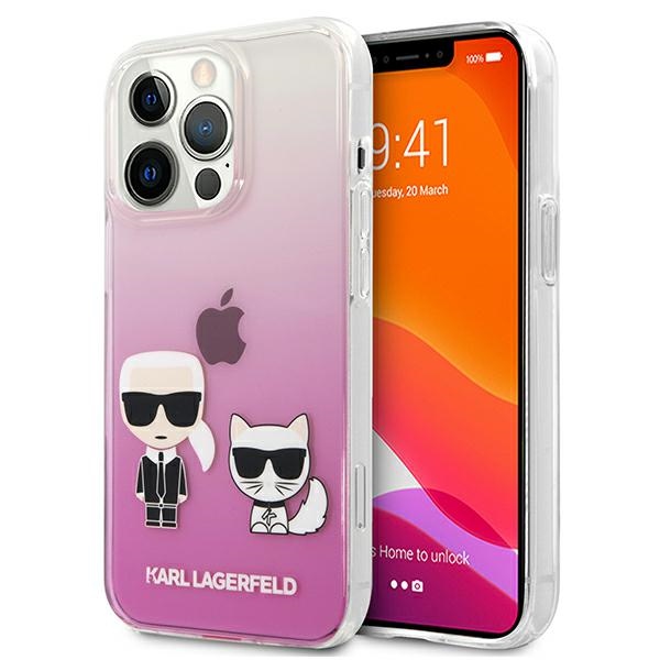 Karl Lagerfeld maska za iPhone 13 Pro Max 6,7" KLHCP13XCKTRP hard case roza Karl & Choupette