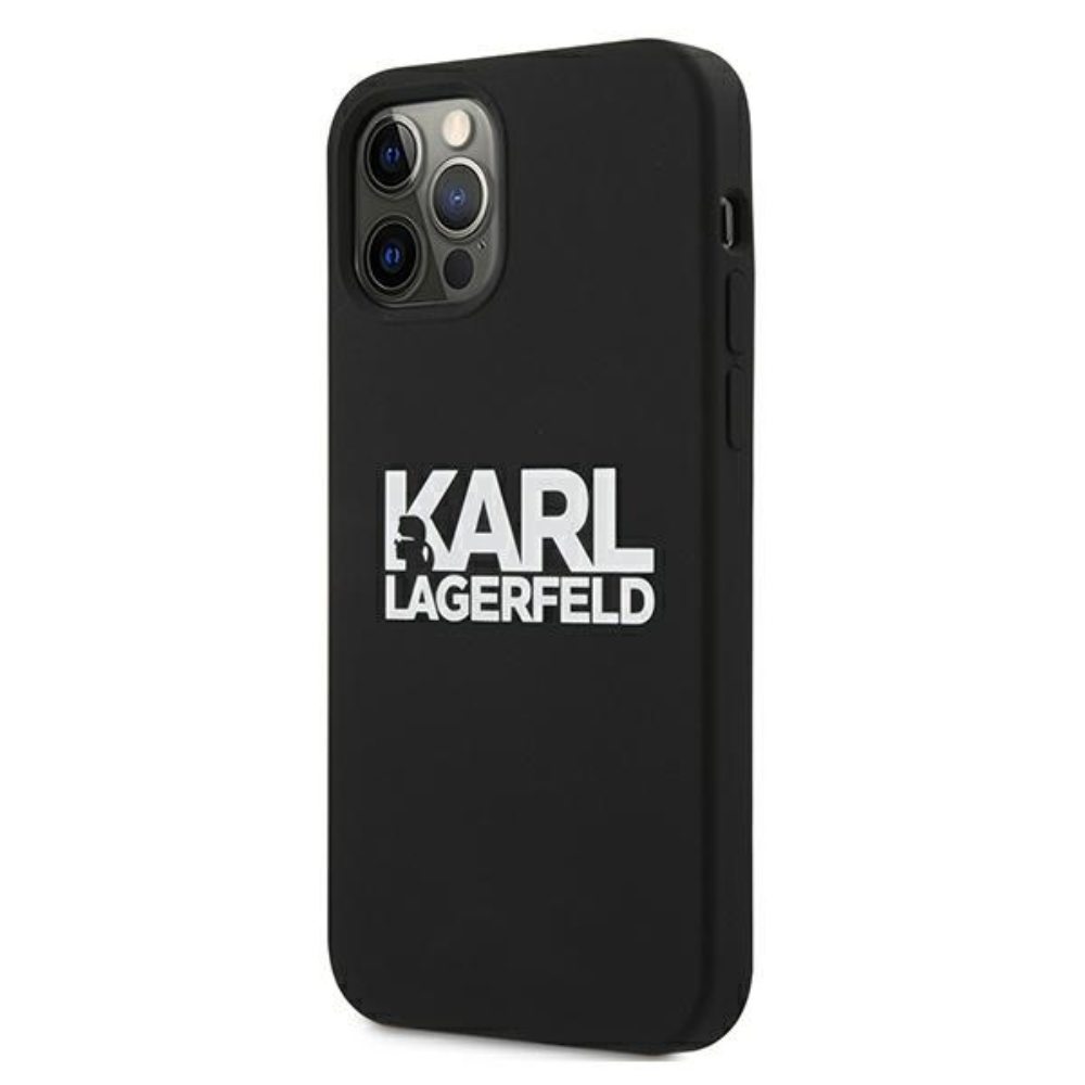 Karl Lagerfeld for iPhone 13 Mini 5,4'' KLHCP13SSLKLRBK Silicone Stack Logo black