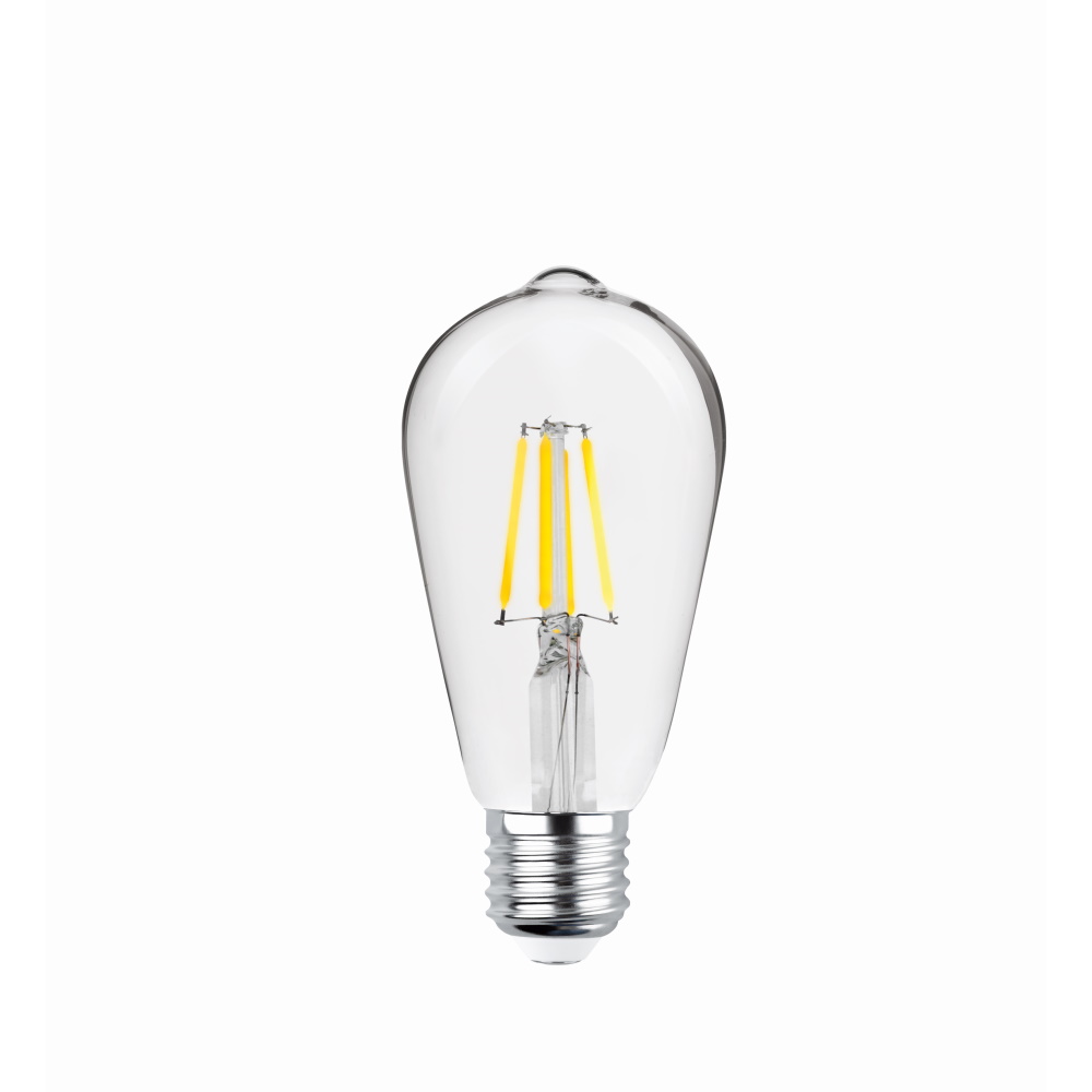 LED Žarulja Filament E27 ST64 4W 230V 2700K 470lm COG clear Forever Light