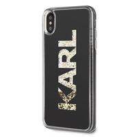 Karl Lagerfeld maska za iPhone XS Max KLHCI65KAGBK crna hard case Karl Logo Glitter Karl Lagerfeld maska za iPhone XS Max KLHCI65KAGBK crna hard case Karl Logo Glitter