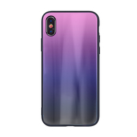 Aurora Glass maska za iPhone 11 roza-crna Aurora Glass maska za iPhone 11 roza-crna
