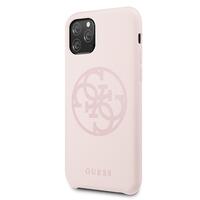 Guess maska za iPhone 11 Pro Max GUHCN65LS4GLP light roza hard case Silicone 4G Tone On Tone Guess maska za iPhone 11 Pro Max GUHCN65LS4GLP light roza hard case Silicone 4G Tone On Tone