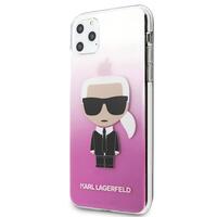 Karl Lagerfeld maska za iPhone 11 Pro Max KLHCN65TRDFKPI roza hard case Gradient Iconic Karl