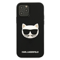Karl Lagerfeld maska za iPhone 12 Pro Max 6,7" KLHCP12LCH3DBK crna hard case 3D Rubber Choupette