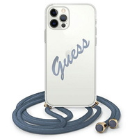 Guess maska za iPhone 12 Pro Max 6,7" GUHCP12LCRTVSBL plava hard case Script Vintage Guess maska za iPhone 12 Pro Max 6,7" GUHCP12LCRTVSBL plava hard case Script Vintage