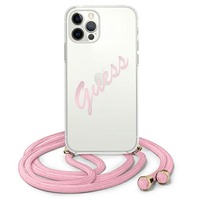Guess maska za iPhone 12 Pro Max 6,7" GUHCP12LCRTVSPI roza hard case Script Vintage Guess maska za iPhone 12 Pro Max 6,7" GUHCP12LCRTVSPI roza hard case Script Vintage