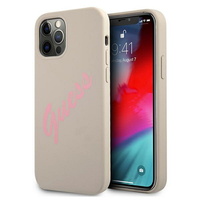 Guess maska za iPhone 12 Pro Max 6,7" GUHCP12LLSVSGP gray-roza hard case Silicone Vintage Guess maska za iPhone 12 Pro Max 6,7" GUHCP12LLSVSGP gray-roza hard case Silicone Vintage