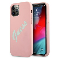 Guess maska za iPhone 12 Pro Max 6,7" GUHCP12LLSVSPG roza-zelena hard case Silicone Vintage Guess maska za iPhone 12 Pro Max 6,7" GUHCP12LLSVSPG roza-zelena hard case Silicone Vintage