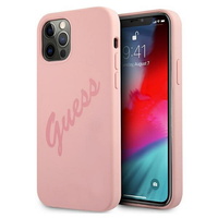 Guess maska za iPhone 12 Pro Max 6,7" GUHCP12LLSVSPI roza hard case Script Vintage Guess maska za iPhone 12 Pro Max 6,7" GUHCP12LLSVSPI roza hard case Script Vintage