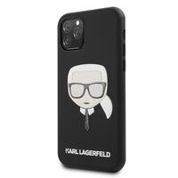 Karl Lagerfeld maska za iPhone 12 / 12 Pro 6,1" KLHCP12MSLKHBK crna hard case Silicone Karl's Head Karl Lagerfeld maska za iPhone 12 / 12 Pro 6,1" KLHCP12MSLKHBK crna hard case Silicone Karl's Head