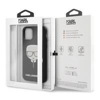 Karl Lagerfeld maska za iPhone 12 / 12 Pro 6,1" KLHCP12MSLKHBK crna hard case Silicone Karl's Head