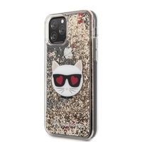 Karl Lagerfeld maska za iPhone 11 KLHCN61CHTUGLGO zlatnahard case Glitter Choupette