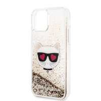 Karl Lagerfeld maska za iPhone 12 Pro Max 6,7" KLHCP12LCHTUGLGO zlatnahard case Glitter Choupette