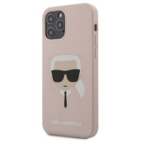 Karl Lagerfeld maska za iPhone 12 / 12 Pro 6,1" KLHCP12MSLKHLP light roza hard case Silicone Karl's Head Karl Lagerfeld maska za iPhone 12 / 12 Pro 6,1" KLHCP12MSLKHLP light roza hard case Silicone Karl's Head