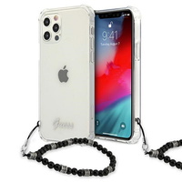 Guess maska za iPhone 12 Pro Max 6,7" GUHCP12LKPSBK prozirna hard case crna Pearl Guess maska za iPhone 12 Pro Max 6,7" GUHCP12LKPSBK prozirna hard case crna Pearl
