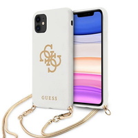 Guess maska za iPhone 12 Pro Max 6,7" GUHCP12LLSC4GWH white hard case 4G zlatnaChain Collection Guess maska za iPhone 12 Pro Max 6,7" GUHCP12LLSC4GWH white hard case 4G zlatnaChain Collection