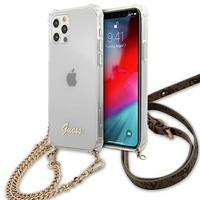 Guess maska za iPhone 12 / 12 Pro 6,1" GUHCP12MKC4GSGO prozirna hard case 4G zlatnaChain Guess maska za iPhone 12 / 12 Pro 6,1" GUHCP12MKC4GSGO prozirna hard case 4G zlatnaChain