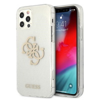 Guess maska za iPhone 12 Pro Max 6,7" GUHCP12LPCUGL4GTR prozirna hard case Glitter 4G Big Logo Guess maska za iPhone 12 Pro Max 6,7" GUHCP12LPCUGL4GTR prozirna hard case Glitter 4G Big Logo