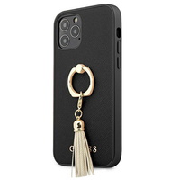 Guess maska za iPhone 12 / 12 Pro 6,1" GUHCP12MRSSABK crna hard case Saffiano with ring stand Guess maska za iPhone 12 / 12 Pro 6,1" GUHCP12MRSSABK crna hard case Saffiano with ring stand