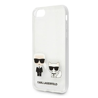 Karl Lagerfeld maska za iPhone 13 Mini 5,4" KLHCP13SCKTR hard case prozirna Karl & Choupette