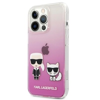Karl Lagerfeld maska za iPhone 13 Mini 5,4" KLHCP13SCKTRP hard case roza Karl & Choupette