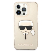 Karl Lagerfeld maska za iPhone 13 Pro Max 6,7" KLHCP13XKHTUGLGO zlatnahard case Glitter Karl`s Head