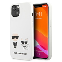 Karl Lagerfeld for iPhone 13 Mini 5,4'' KLHCP13SSSKCW white hard case Silicone Karl & Choupette Karl Lagerfeld for iPhone 13 Mini 5,4'' KLHCP13SSSKCW white hard case Silicone Karl & Choupette