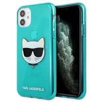 Karl Lagerfeld for iPhone 13 Mini 5,4'' KLHCP13SCHTRB plava hard case Glitter Choupette Fluo Karl Lagerfeld for iPhone 13 Mini 5,4'' KLHCP13SCHTRB plava hard case Glitter Choupette Fluo