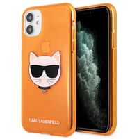 Karl Lagerfeld for iPhone 13 6,1'' KLHCP13MCHTRO orange hard case Glitter Choupette Fluo Karl Lagerfeld for iPhone 13 6,1'' KLHCP13MCHTRO orange hard case Glitter Choupette Fluo