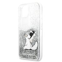 Karl Lagerfeld for iPhone 13 6,1'' KLHCP13MGCFS srebrna hard case Liquid Glitter Choupette Fun