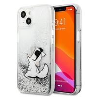 Karl Lagerfeld for iPhone 13 Pro Max 6,7'' KLHCP13XGCFS srebrna hard case Liquid Glitter Choupette Fun Karl Lagerfeld for iPhone 13 Pro Max 6,7'' KLHCP13XGCFS srebrna hard case Liquid Glitter Choupette Fun