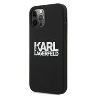 Karl Lagerfeld for iPhone 13 Pro / 13 6,1'' KLHCP13LSLKLRBK Silicone Stack Logo black