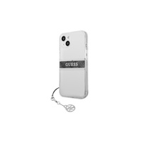 Guess maska za iPhone 13 6,1'' GUHCP13MKB4GGR prozirna hard case 4G Grey Strap Charm Guess maska za iPhone 13 6,1'' GUHCP13MKB4GGR prozirna hard case 4G Grey Strap Charm