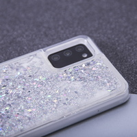 Liquid Sparkle TPU maska za Samsung Galaxy A40 srebrna