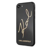 Karl Lagerfeld maska za iPhone 7 / 8 / SE 2020 KLHCI8DLKSBK crna hard case Signature Glitter