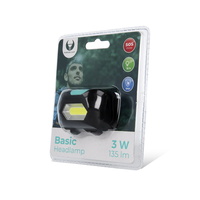 LED naglavna svjetiljka Basic COB 3W 135lm 3 x AAA Forever Light LED naglavna svjetiljka Basic COB 3W 135lm 3 x AAA Forever Light