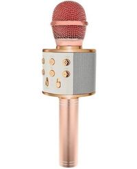 Bežični Bluetooth karaoke mikrofon - pink